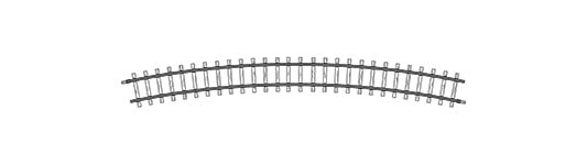 074-4276000 - H0m - gebogenes Gleis, R 515 mm, 24°